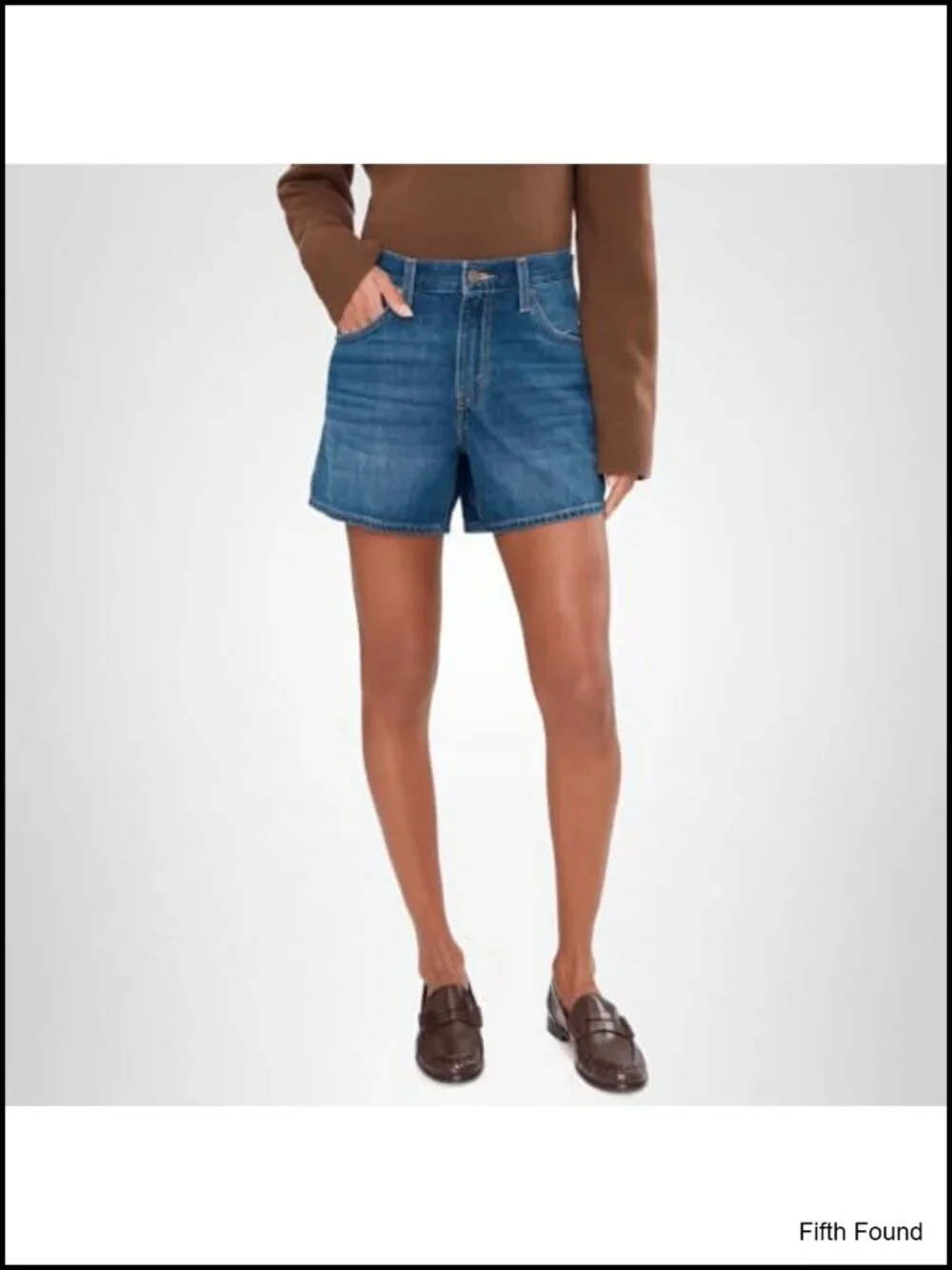 Mid-Thigh Loose Fit Cinchable Waist Cotton Shorts with Pockets